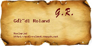 Gödl Roland névjegykártya